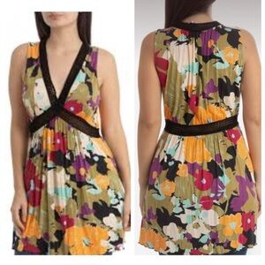 Missoni Multicolored Floral Tunic Mini Dress EUC